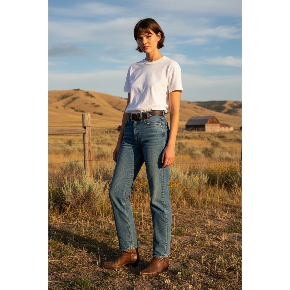 Edwin Tash Straight Jeans Sz 25 Relaxed Fit Organic Cotton Anthropologie Denim